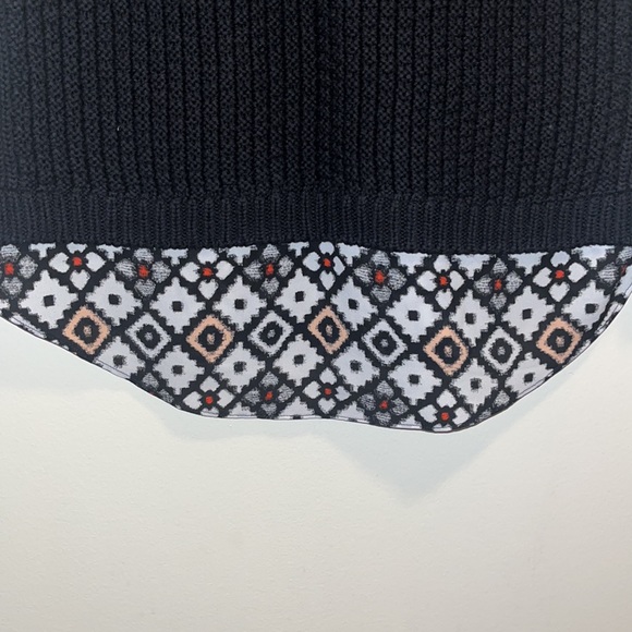 Loft Top Knit Sleeveless Navy Blue Size Small - Picture 2 of 7